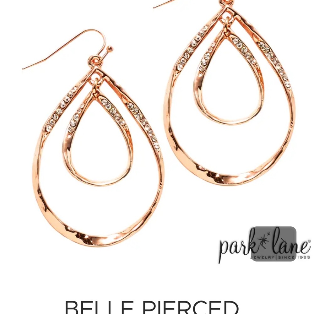 Park Lane Belle Pierced Earrings - Rose Gold